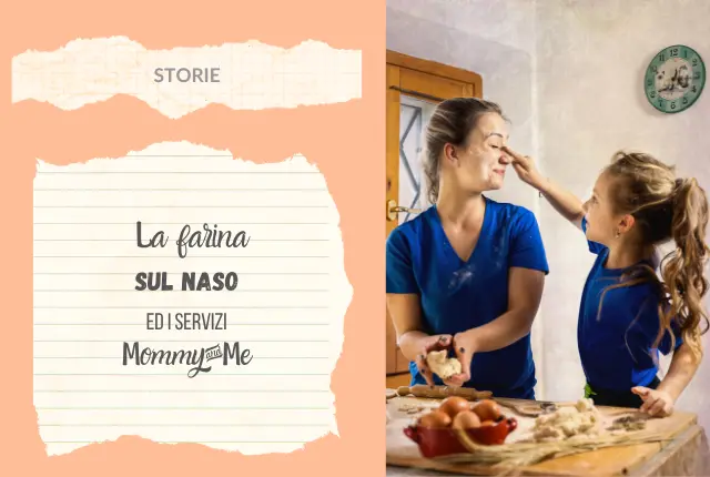 la farina sul naso e la spontaneità di un servizio mommy&me