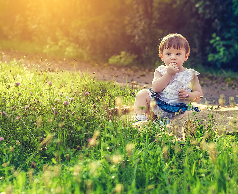 preparare bambini alla sessione fotografica